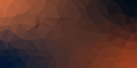 Multi color vector polygon abstract background. Colorful shining triangular template. Geometric background in Origami style with gradient. Trendy Low poly polygonal banner template.