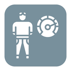 Employee Efficiency icon vector image. Can be used for Staff Management.
