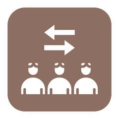 Employee Interaction icon vector image. Can be used for Staff Management.