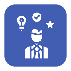 Employee Ideas icon vector image. Can be used for Staff Management.
