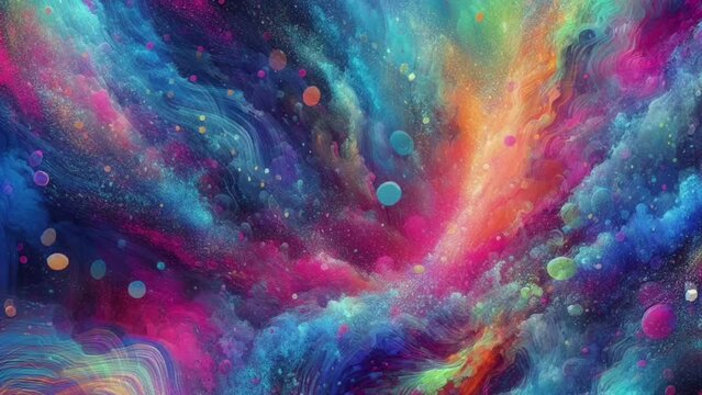 abstract colorful background galaxy theme