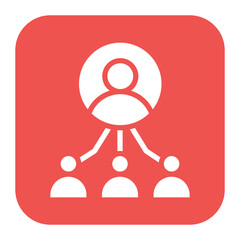 Team Leader icon vector image. Can be used for Staff Management.