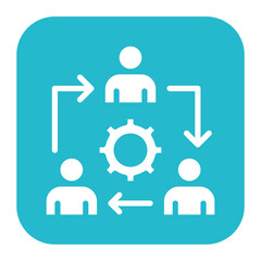 Collaboration icon vector image. Can be used for Teamwork.