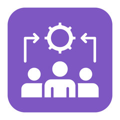 Synergetic Solutions icon vector image. Can be used for Teamwork.