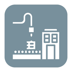 Fototapeta premium Factory Floor icon vector image. Can be used for Mass Production.
