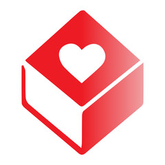 Couple icon with gradient style