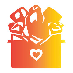 Couple icon with gradient style