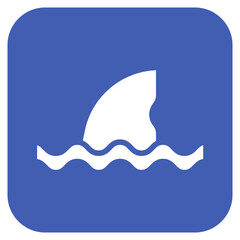 Fish Fin icon vector image. Can be used for Fish and Seafood.