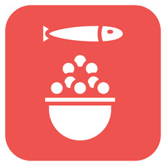 Fish Roe icon vector image. Can be used for Fish and Seafood.