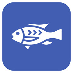 Tilapia icon vector image. Can be used for Fish and Seafood.