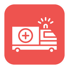 Ambulance icon vector image. Can be used for Tuberculosis.