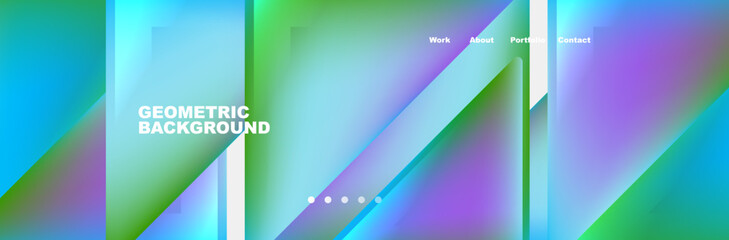 Fototapeta premium Triangle minimal web site page background design. Vector Illustration For Wallpaper, Banner, Background, Card, Book Illustration, landing page