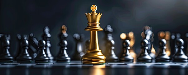 chess king on the board symbolizing strategy, challenge, and intelligence in gaming
