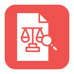 Legal Research icon vector image. Can be used for Legal Services.