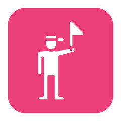 Protester Male icon vector image. Can be used for Protesting and Civil Disobedience.