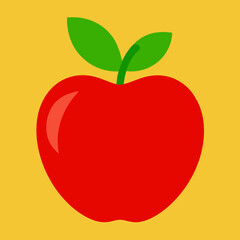 Apple icon vector art silhouette illustration