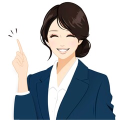 スーツの女性イラスト,ボブ, 案内, 説明, 解説.黒髪, ブレザー, 制服, スーツ, ol, 学生, 会社員, 受付, オペレーター, 新入社員, 就職活動, 新卒, 教師, 先生, 女の子, 女性, 笑顔, おしゃれ, 素材, メイク, 手描き, シンプル, ファッション, ヘアスタイル, スタイリッシュ, ナチュラル, アニメ, 漫画, 美容, 萌え, ポーズ, かわいい, 背景透過, イ