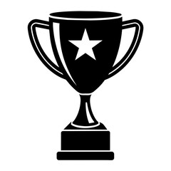 gold cup isolated on white background