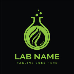 lab logo design icon illustration