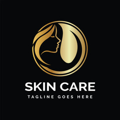 skin care logo design icon