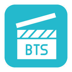 Behind The Scenes icon vector image. Can be used for Filmmaking.
