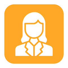 Business Woman icon vector image. Can be used for Achievements.