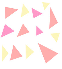 set of origami planes triangle pattern