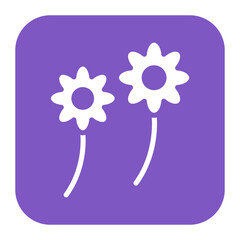 Flowers icon vector image. Can be used for Award Events.