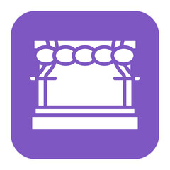 Stage icon vector image. Can be used for Award Events.