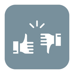 Obraz premium Thumbs Up icon vector image. Can be used for Award Events.