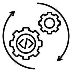 Automation vector icon. Can be used for No Code iconset.