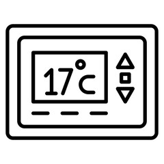 Thermostat vector icon. Can be used for Comfort iconset.