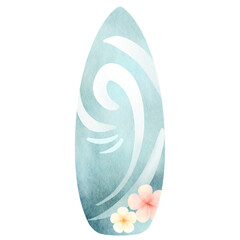 watercolor surfboard