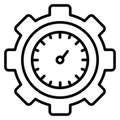 Time Management vector icon. Can be used for Home Based Business iconset.