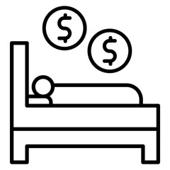 Passive Income vector icon. Can be used for Home Based Business iconset.
