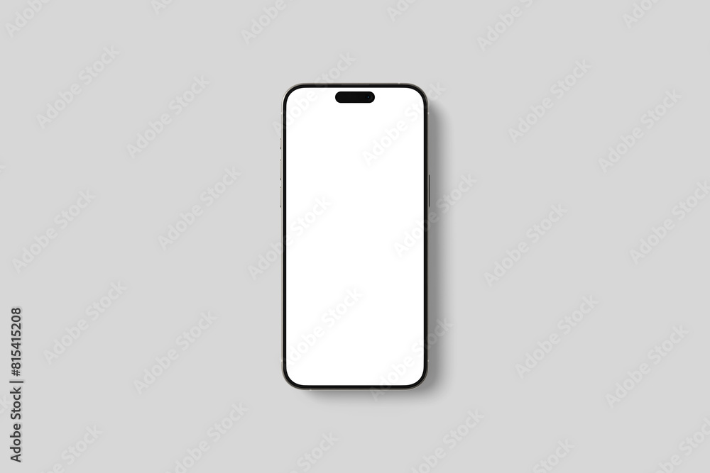 Canvas Prints top view mobile realistic mockup blank