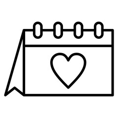 Calendar vector icon. Can be used for Communication and Media iconset.