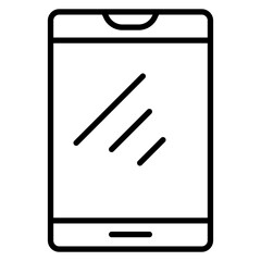 Smartphone vector icon. Can be used for Communication and Media iconset.
