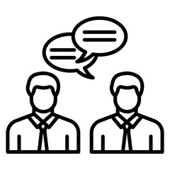 Talking vector icon. Can be used for Communication and Media iconset.