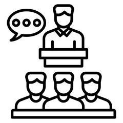 Mentoring vector icon. Can be used for Online Education iconset.