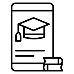 Education Apps vector icon. Can be used for Online Education iconset.