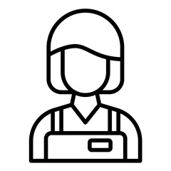 Retail Worker vector icon. Can be used for Women iconset.