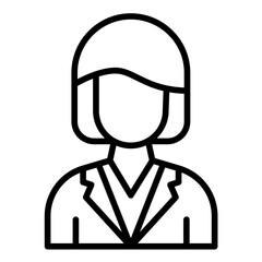 Manager vector icon. Can be used for Women iconset.