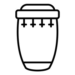 Conga vector icon. Can be used for Instrument iconset.