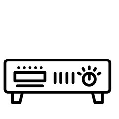 Amplifier vector icon. Can be used for Instrument iconset.