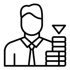 Economist vector icon. Can be used for Diversity iconset.