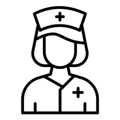 Nurse vector icon. Can be used for Diversity iconset.