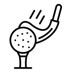 Golf vector icon. Can be used for Casino iconset.