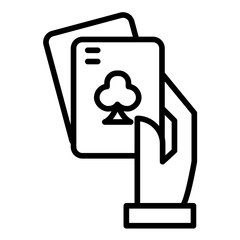 Poker vector icon. Can be used for Casino iconset.