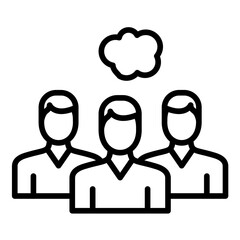 Group Therapy vector icon. Can be used for Psychology iconset.